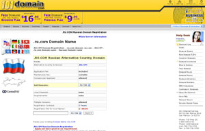 .RU.COM Domain Registration - Russia Domain Name RU.COM by 101domain.com